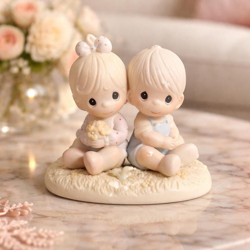 Precious Moments Love One Another Porcelain Figurine 1996